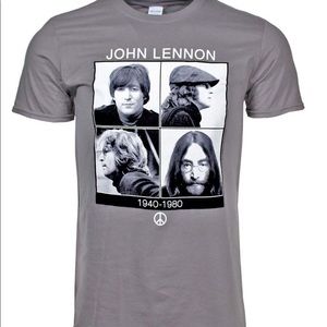 Officially Licensed Classic Rock T-Shirt John Lennon 1940-80